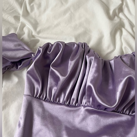 FASION NOVA GRAD DRESS PURPLE - Picture 2 of 3